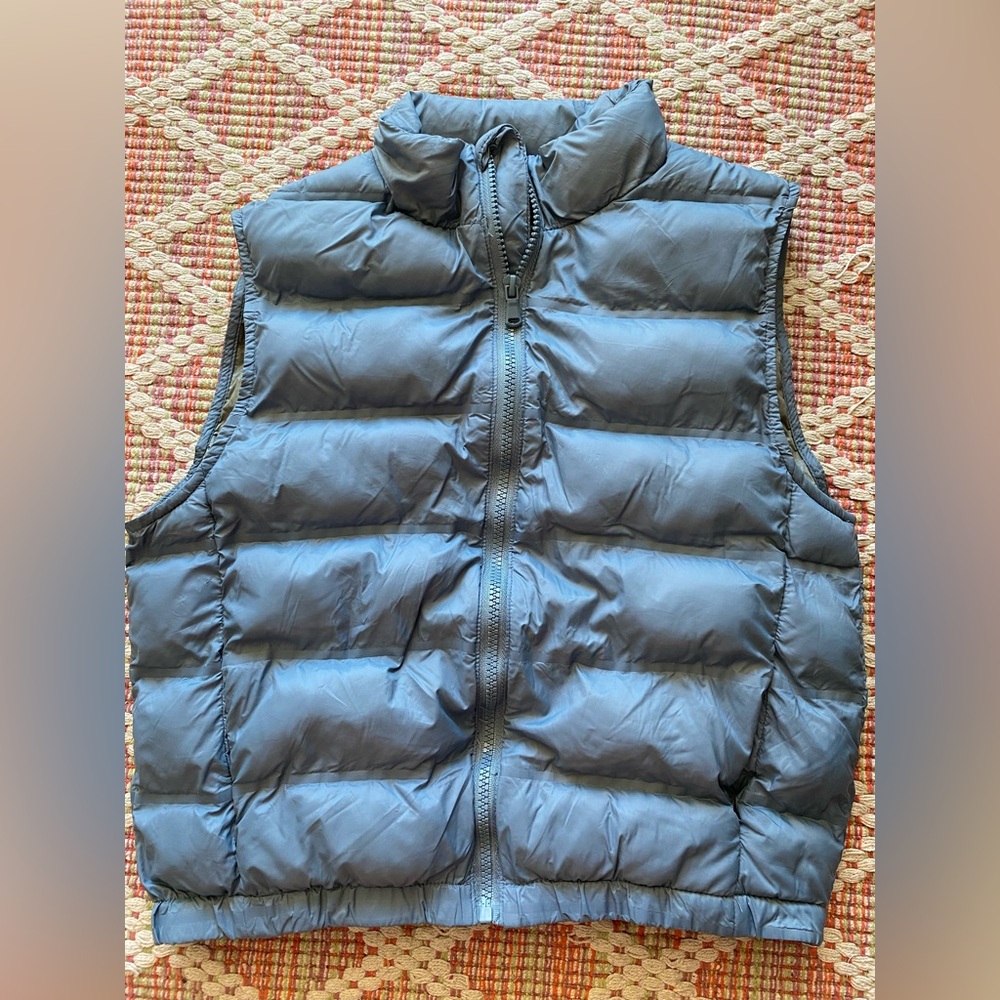 Zara kids Quilted Puffer Vest in Blue sz 8-9